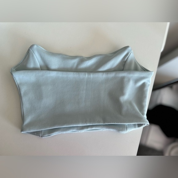 SHEIN Light Blue Strapless Top - Picture 2 of 3